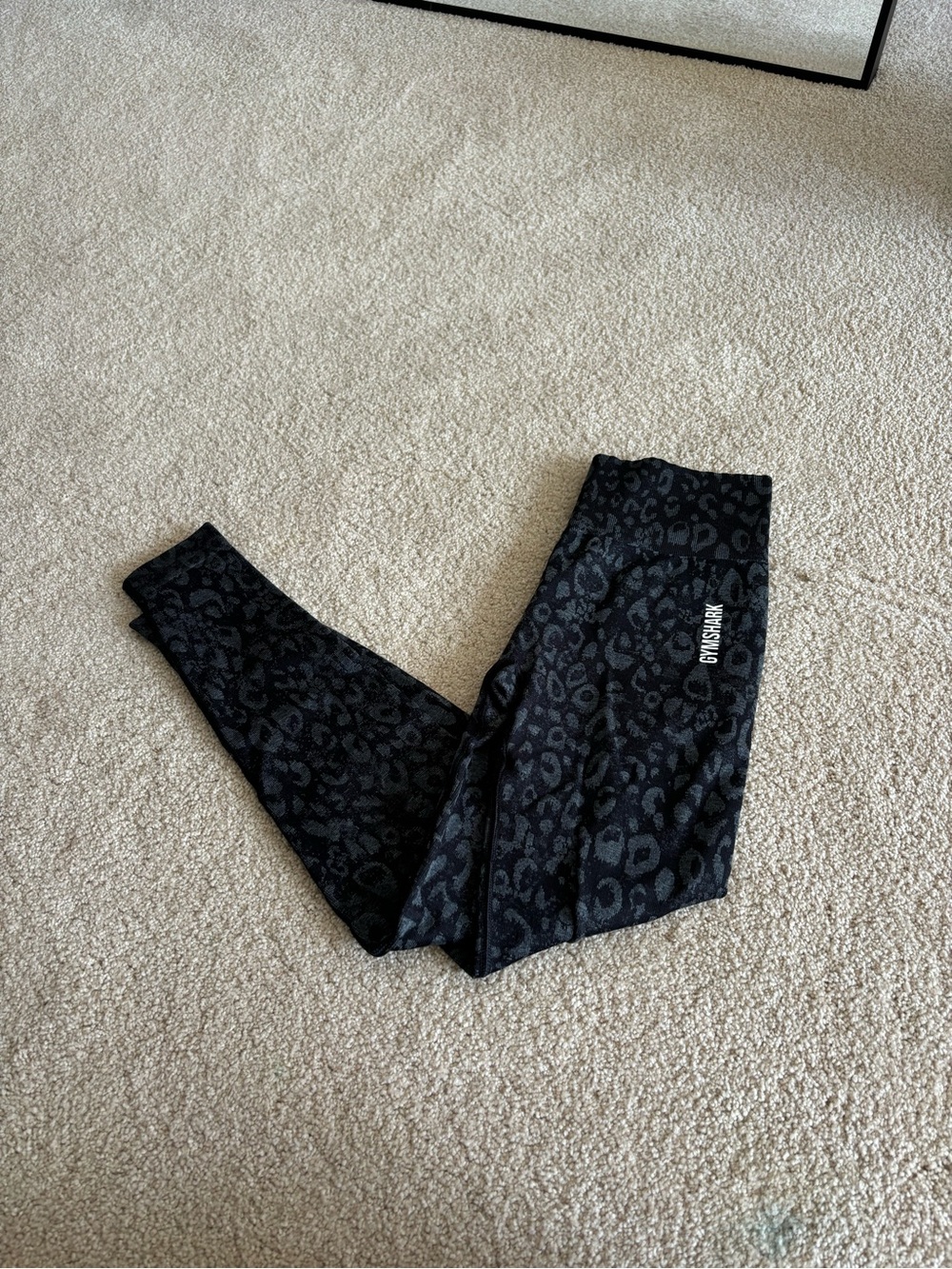 Gymshark Black Leopard-Print Leggings